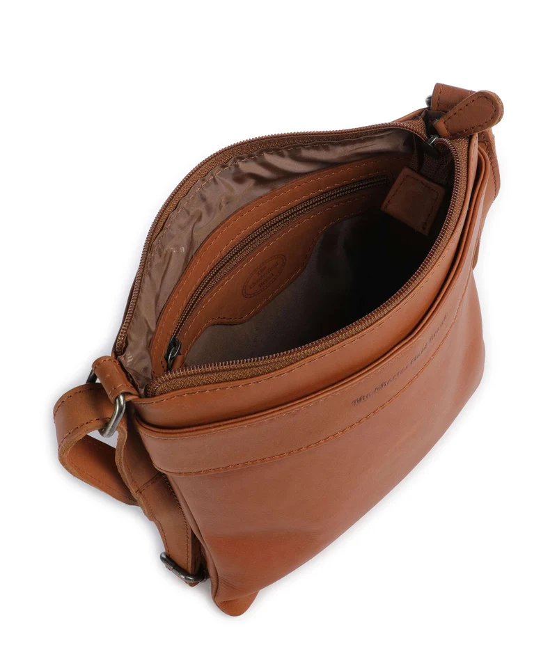 The Chesterfield Brand Wax Pull Up Cow Trenton Sac bandoulière cognac