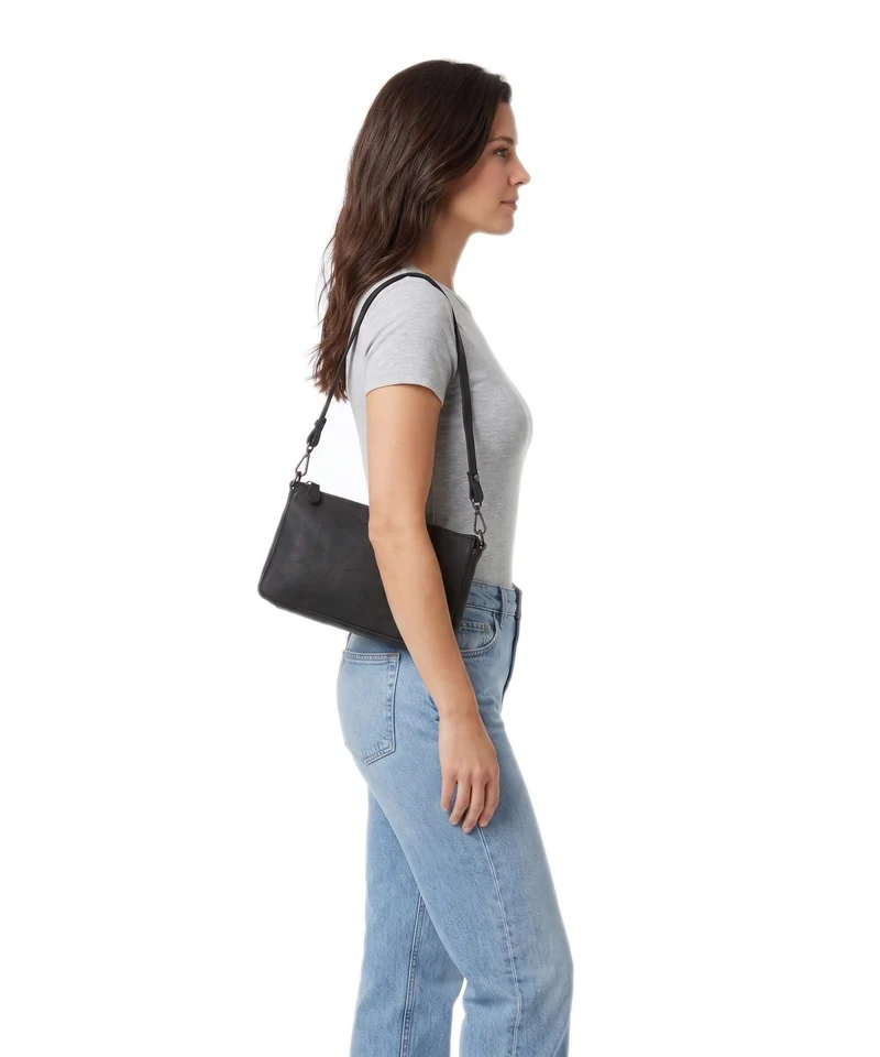 The Chesterfield Brand Wax Pull Up Cow Orinoco Sac porté épaule black