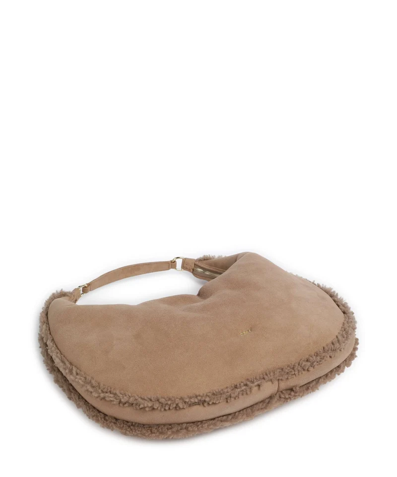 Abro Shearling Nana Big Sac fourre-tout cappuccino