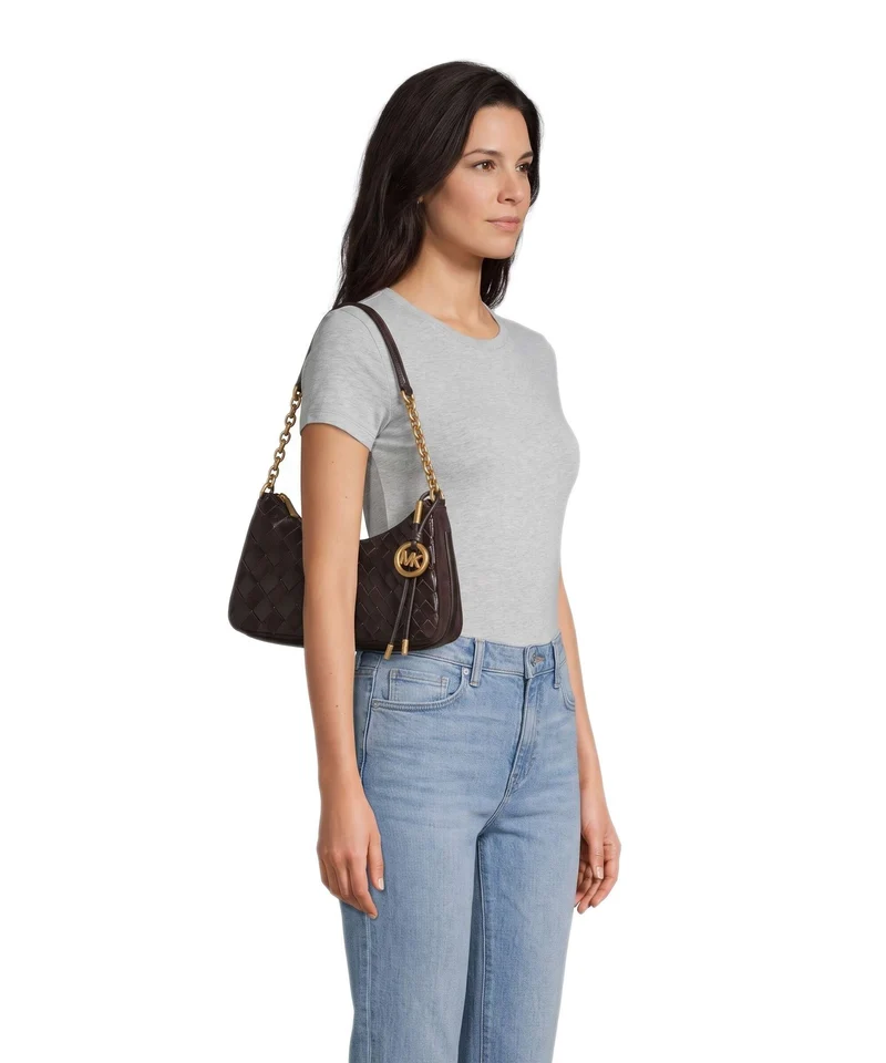 Michael Kors Nolita Medium Sac porté épaule chocolate