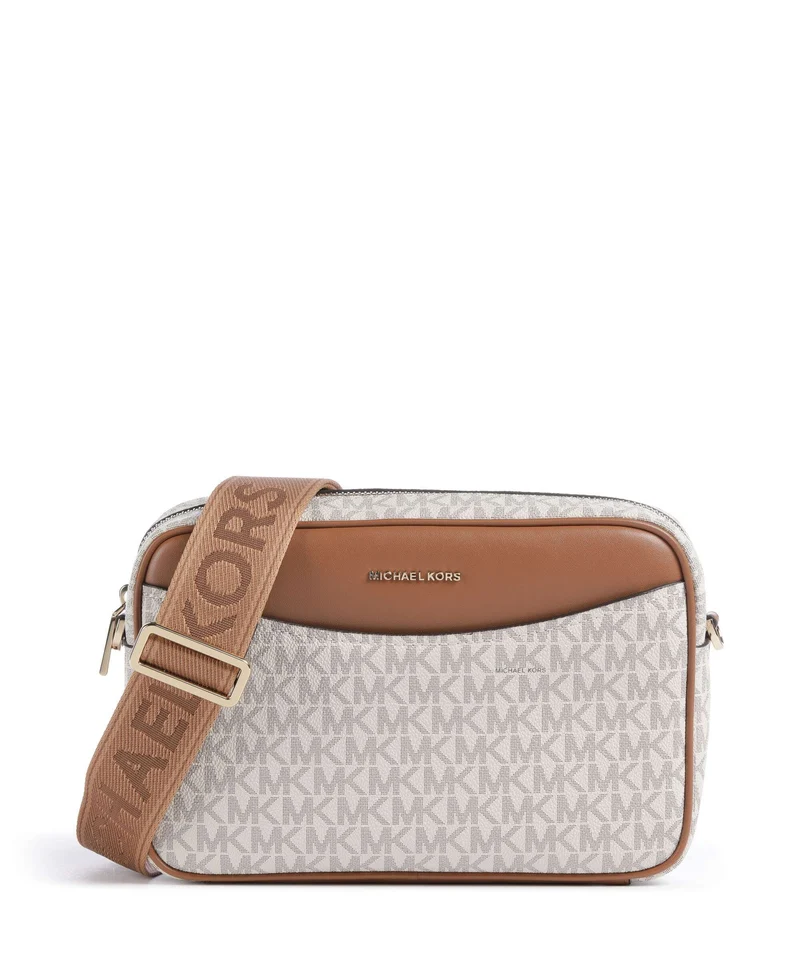 Michael Kors Bev Large Sac bandoulière vanilla/acorn