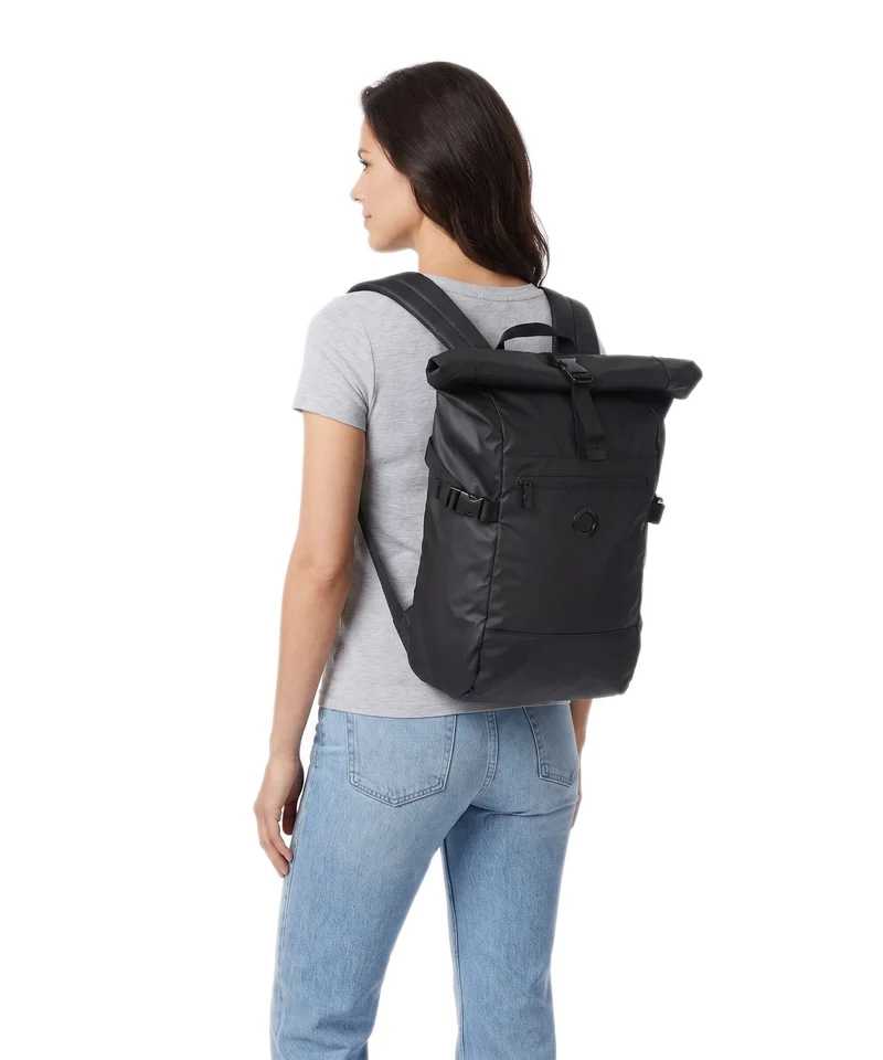 Delsey Paris Element 2.0 Sac à dos roll-top black