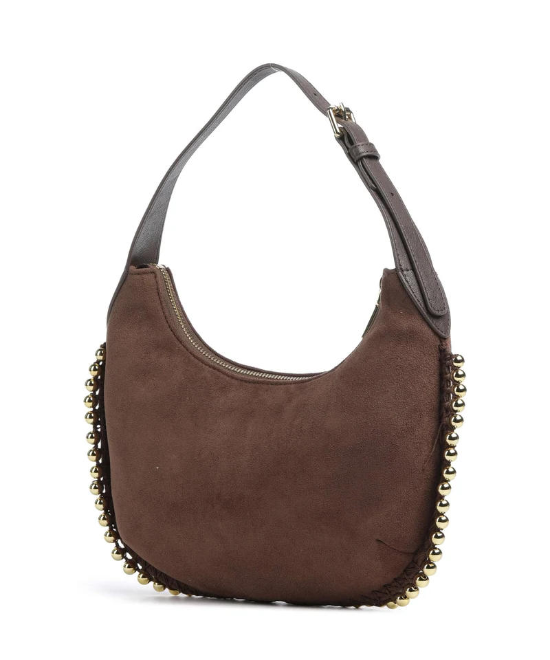 Love Moschino Gold Bead Sac fourre-tout cioccolato