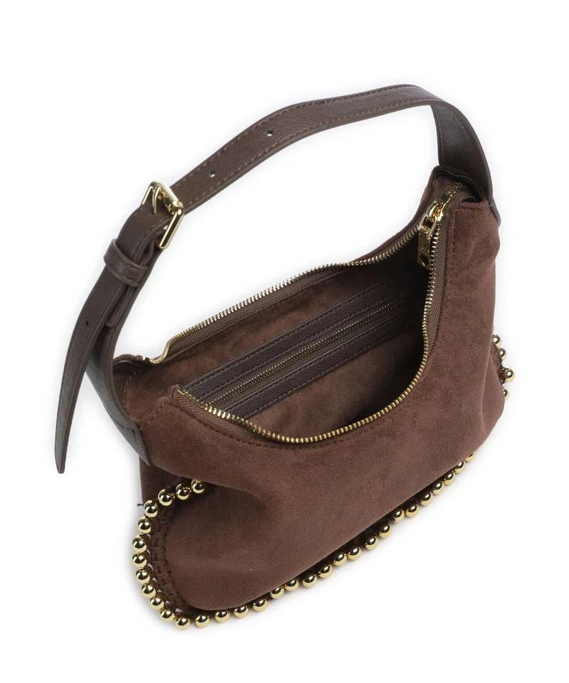 Love Moschino Gold Bead Sac fourre-tout cioccolato
