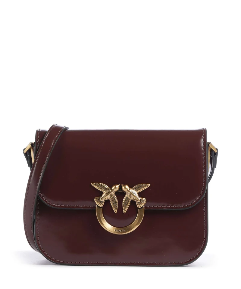 Pinko Love Box Mini Sac bandoulière castano intenso/antique gold