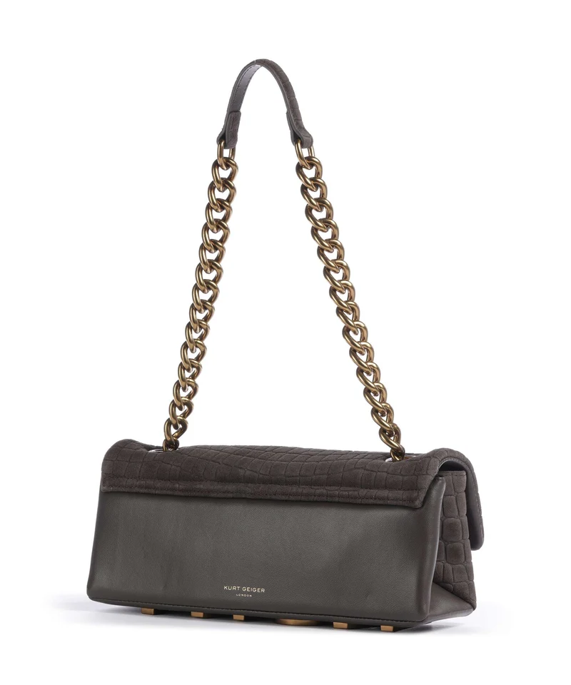 Kurt Geiger Kensington Sac porté épaule dark brown