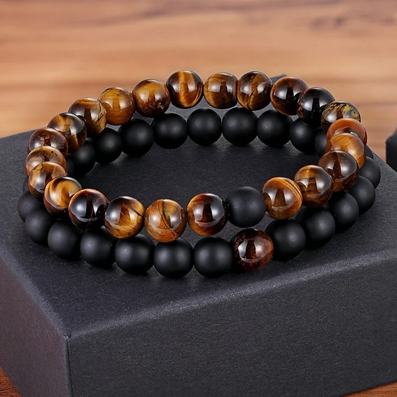 Bracelet pierre de lave, Onyx |Tyham™