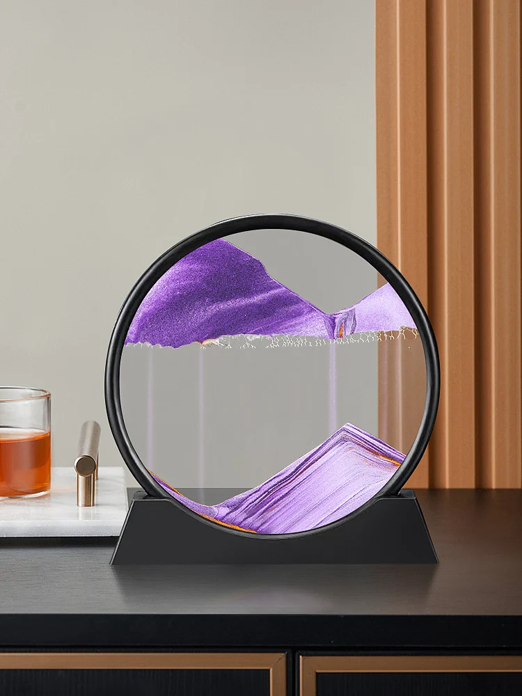sablier 3D en verre rond | SANDRAIN™