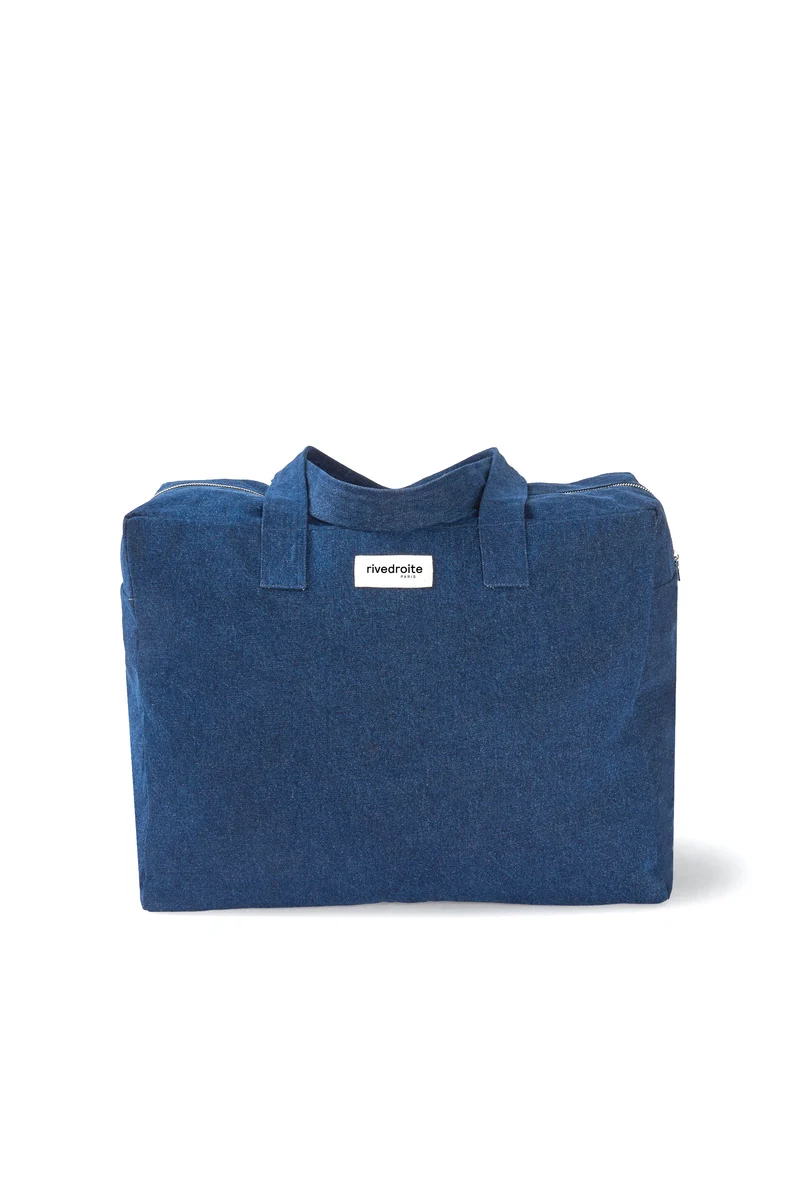 Elzévir le grand sac weekend - Denim Brut recyclé