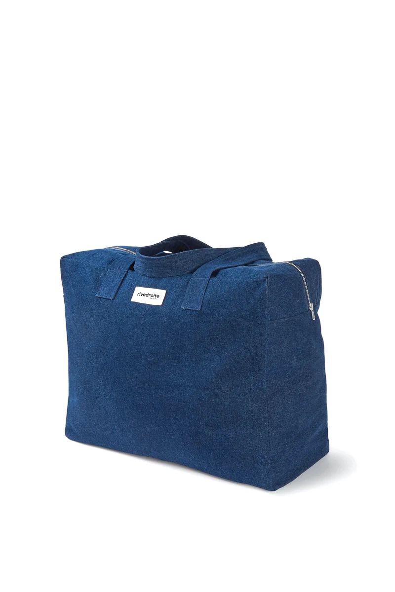Elzévir le grand sac weekend - Denim Brut recyclé