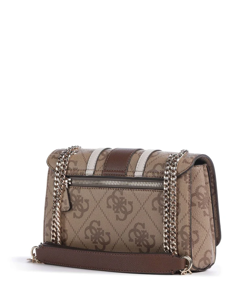 Guess Noelle II Sac porté épaule latte logo/brown