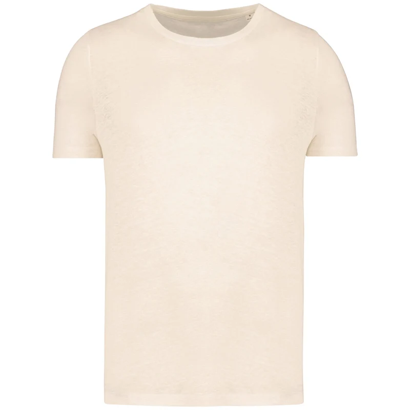 T-shirt en lin col rond
