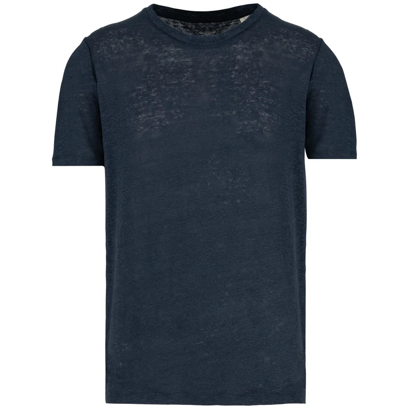 T-shirt en lin col rond