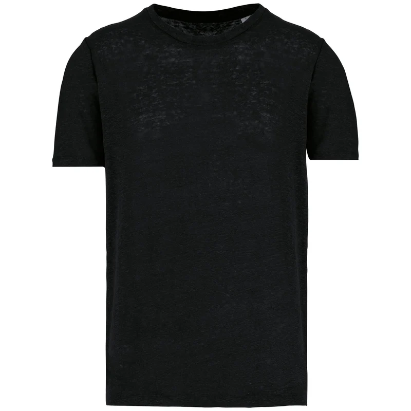 T-shirt en lin col rond