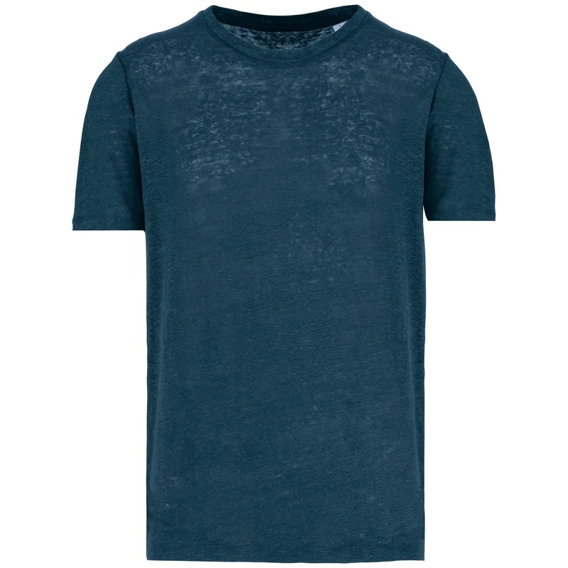 T-shirt en lin col rond