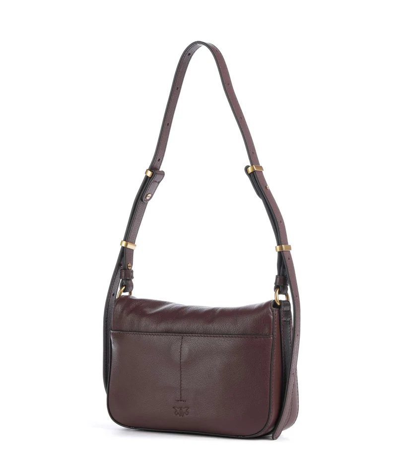 Pinko Love Mini Sac porté épaule burgundy/gold