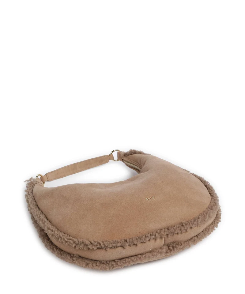Abro Shearling Nana Small Sac fourre-tout cappuccino