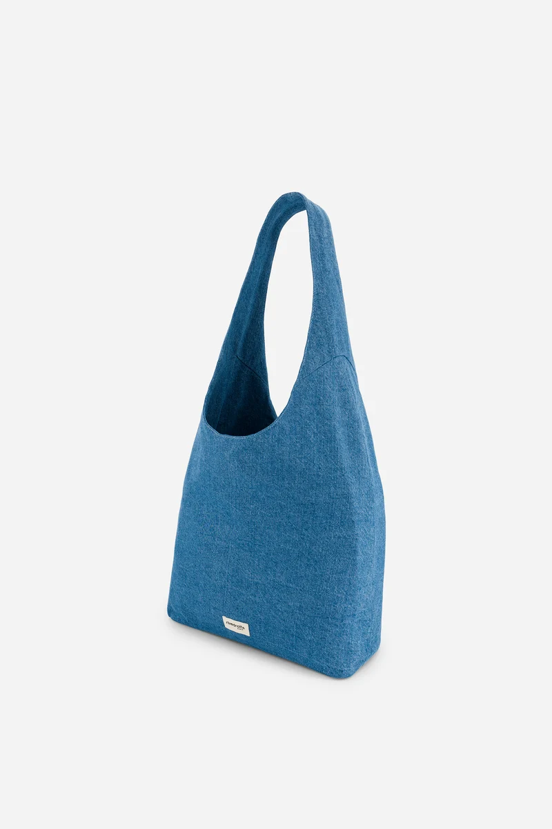 Richelieu le sac hobo - Denim Clair recyclé