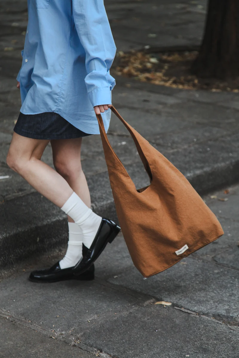 Richelieu le sac hobo - Polycoton Recyclé Camel
