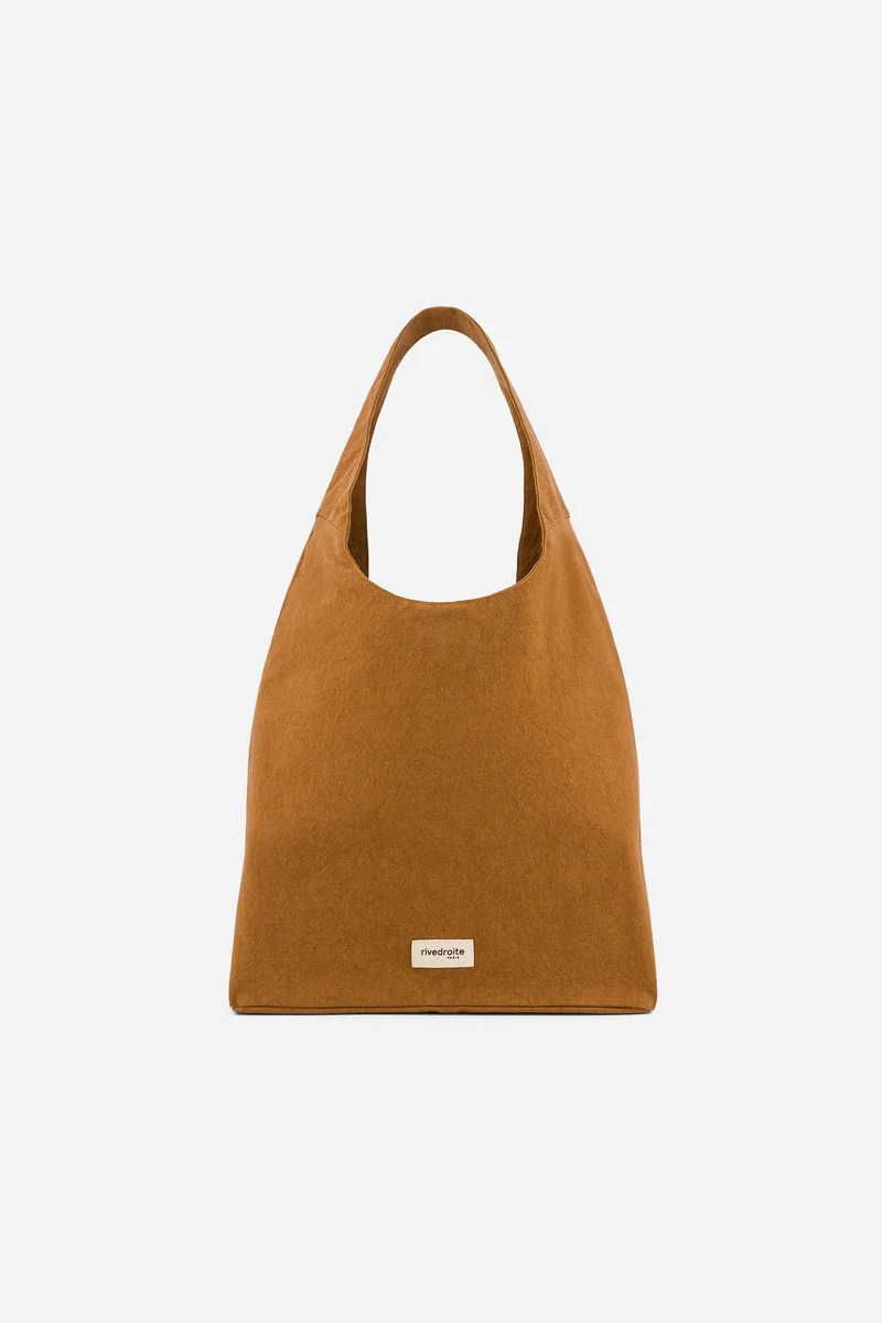 Richelieu le sac hobo - Polycoton Recyclé Camel