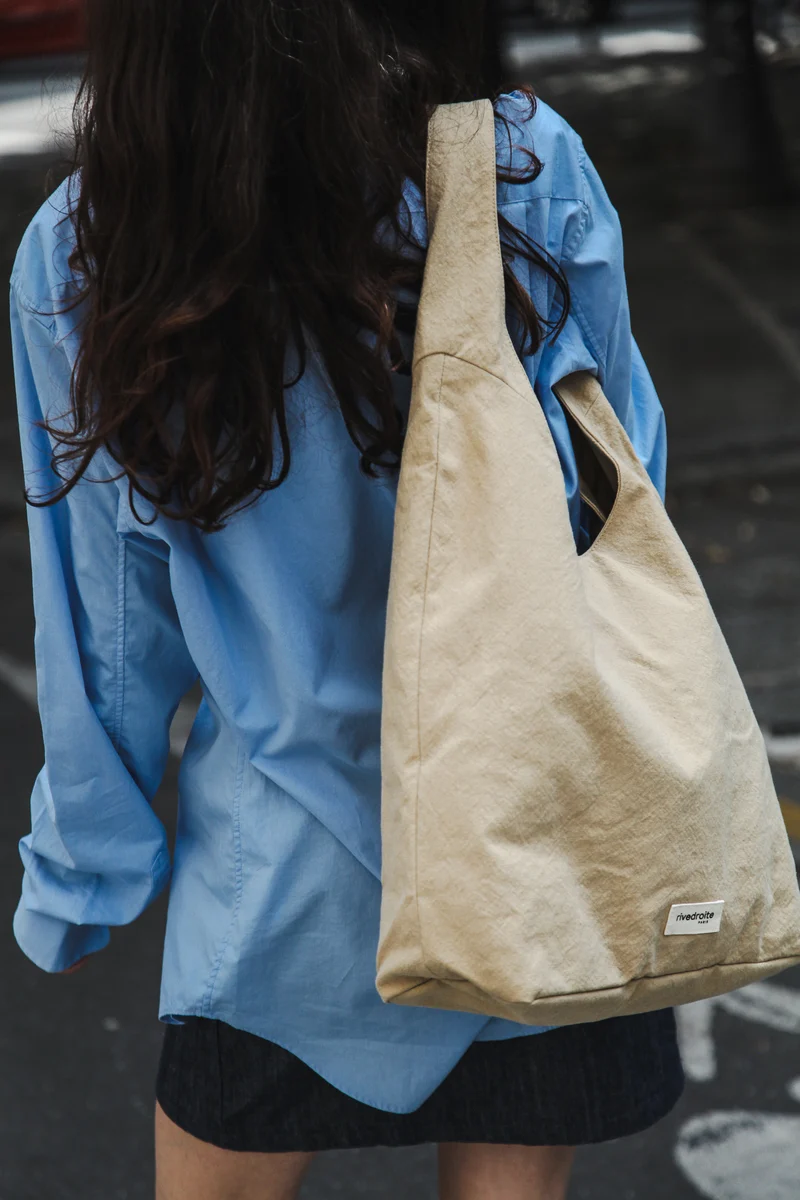 Richelieu le sac hobo - Polycoton Recyclé Beige