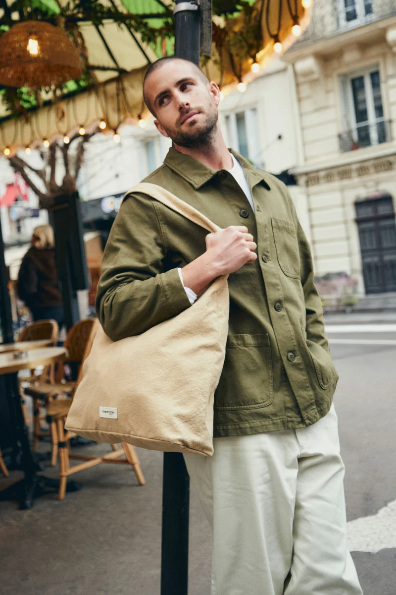 Richelieu le sac hobo - Polycoton Recyclé Beige