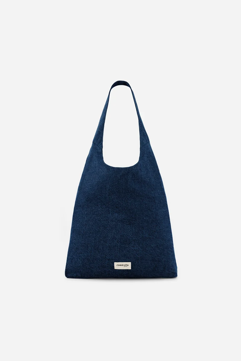 Richelieu le sac hobo - Denim Brut recyclé