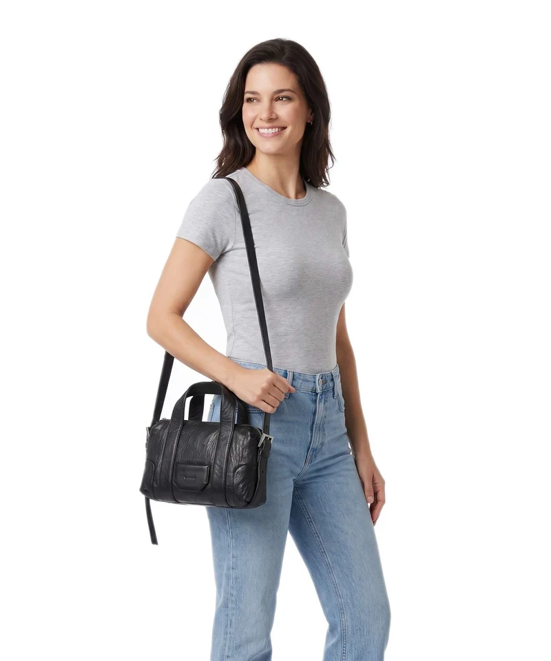 AllSaints Ares Compact Sac bandoulière black/silver