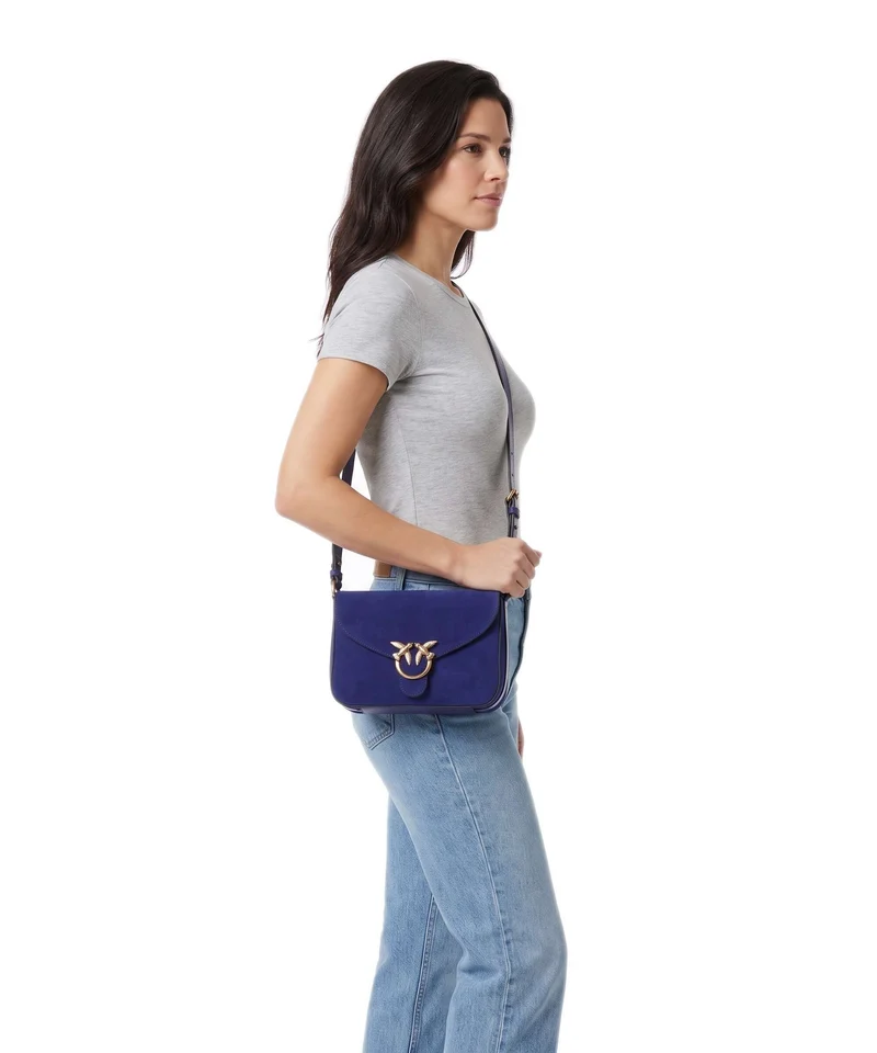 Pinko Love Mini Sac bandoulière blue/gold