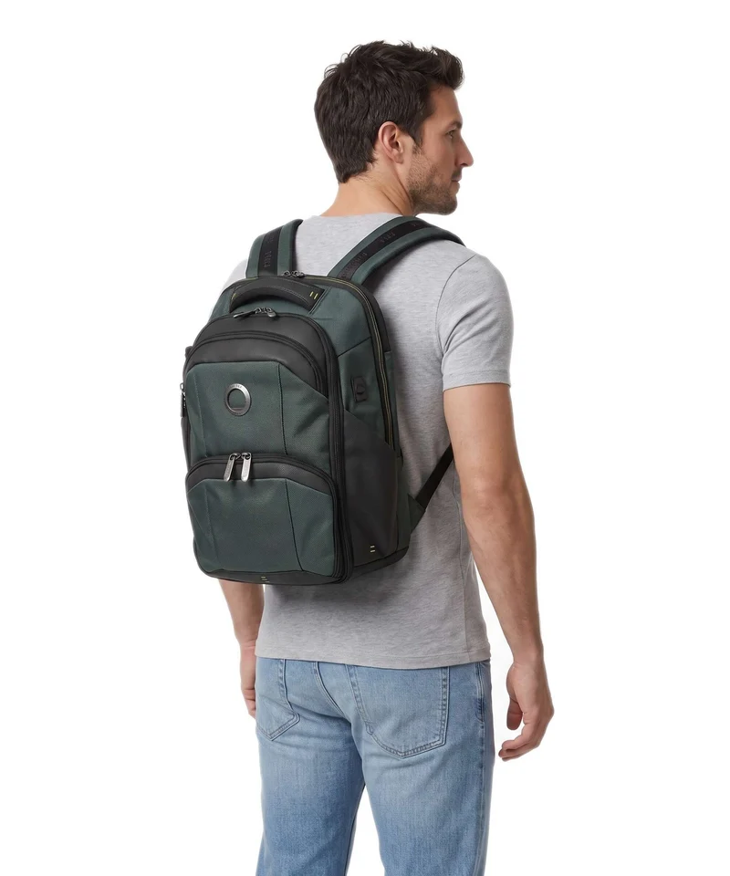 Delsey Paris DLC Pro Sac à dos d'ordinateur olive