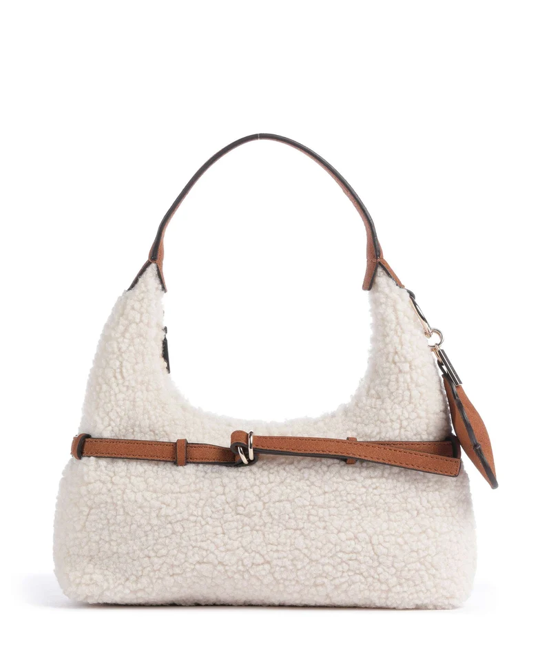 Guess Taylor Mini Sac porté épaule off white/cognac