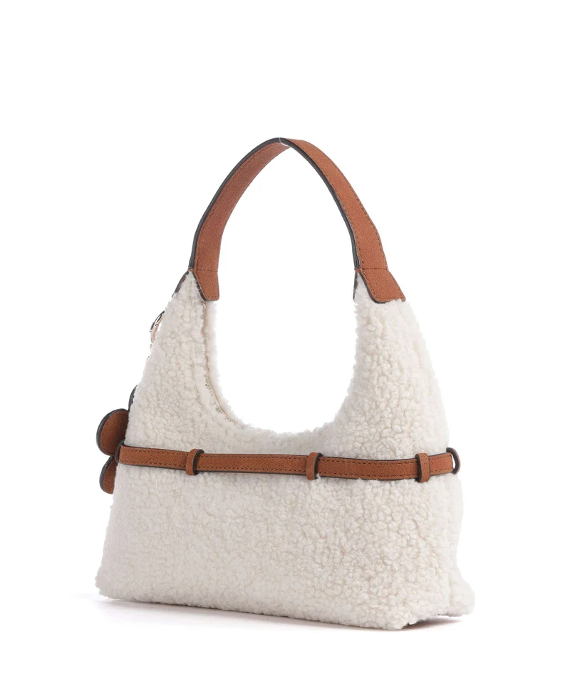 Guess Taylor Mini Sac porté épaule off white/cognac