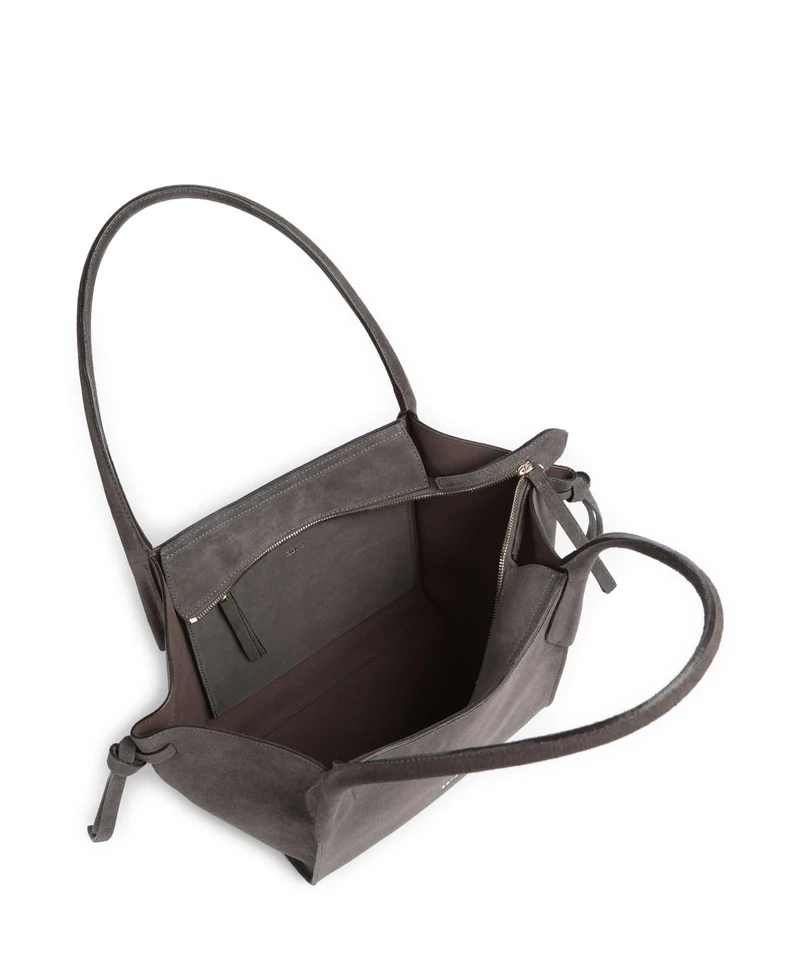 Abro Suede Vibe Small Sac porté épaule grey