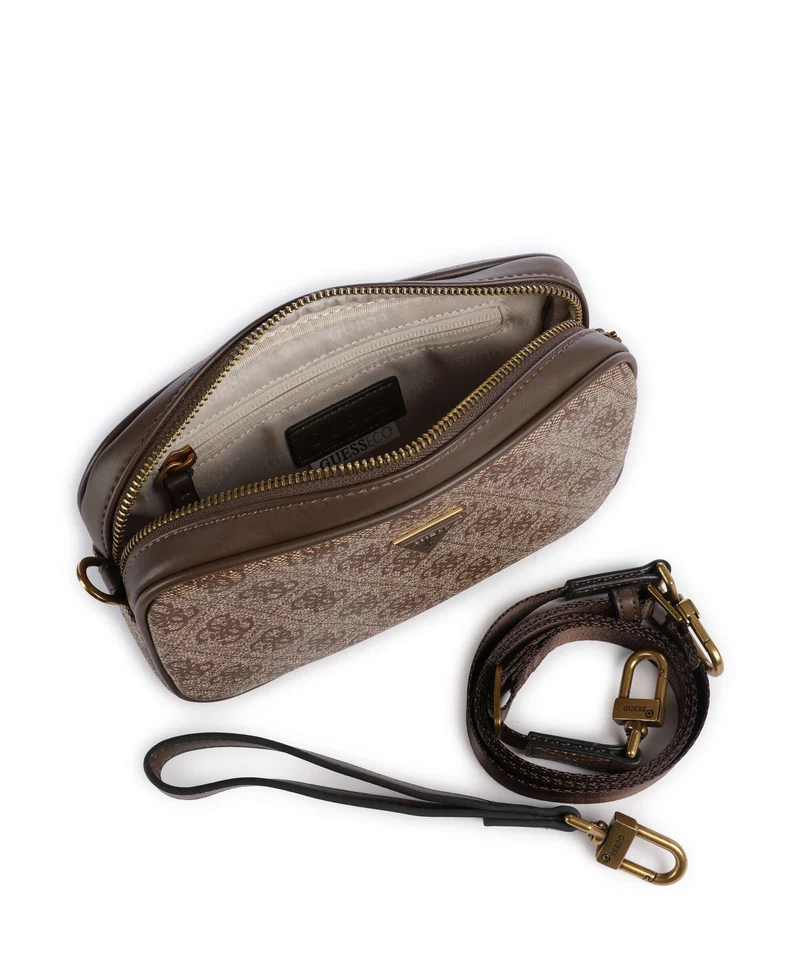 Guess Milano Small Sac bandoulière beige/brown