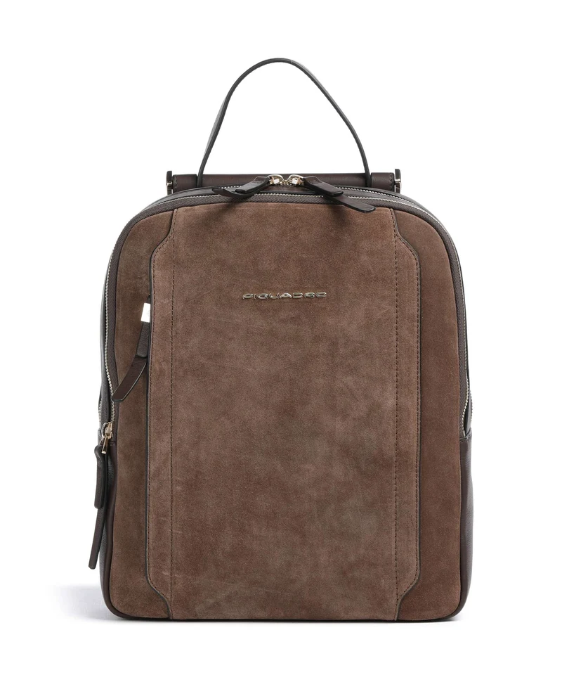 Piquadro W92T Sac à dos suede dark brown