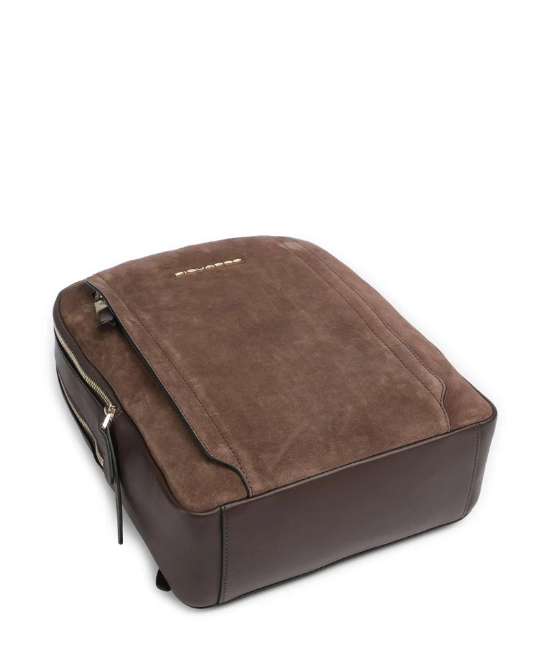 Piquadro W92T Sac à dos suede dark brown