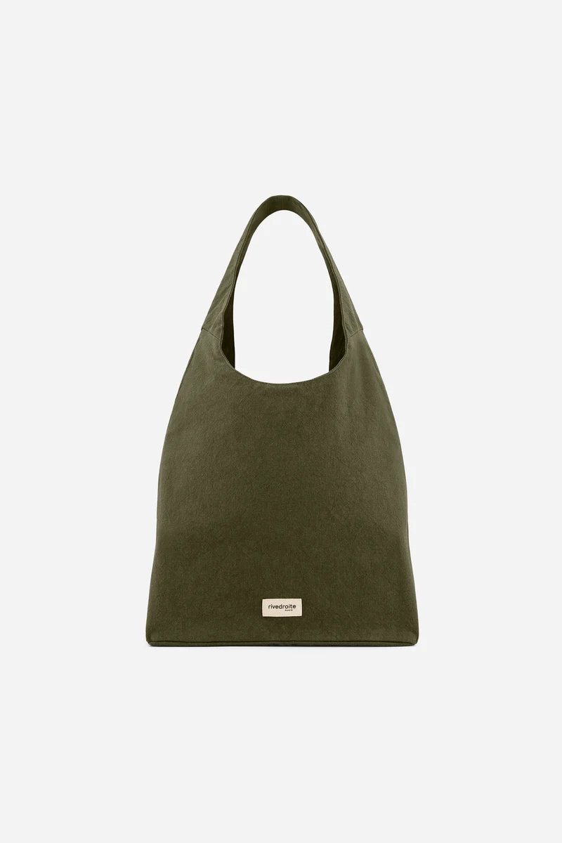 Richelieu le sac hobo - Polycoton Recyclé Kaki
