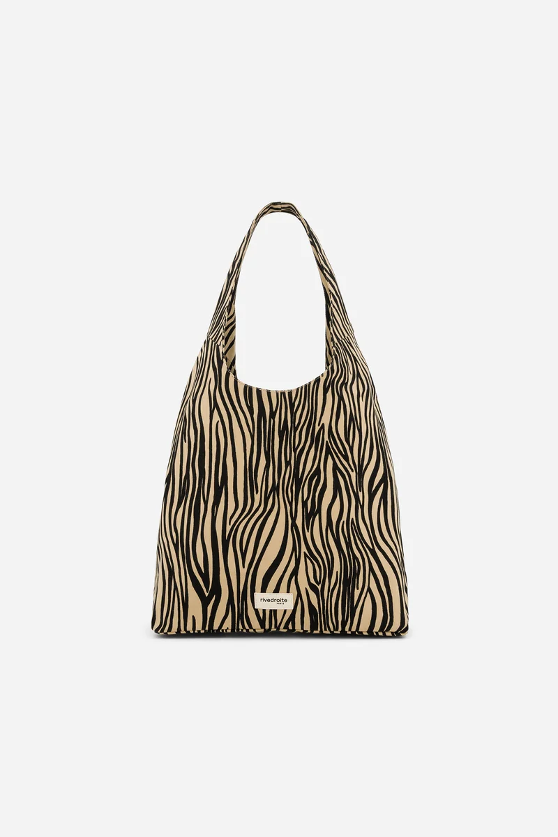 Richelieu le sac hobo - Polycoton Recyclé Zèbre