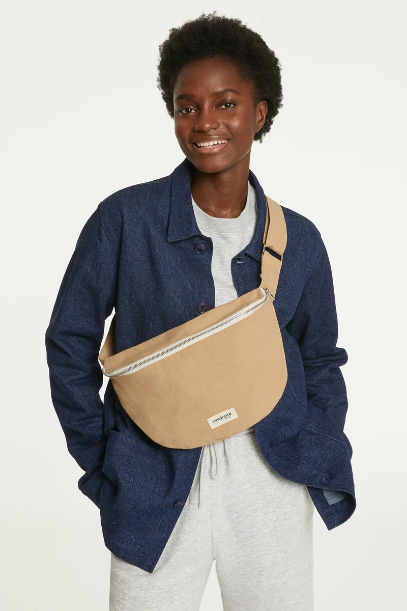 Custine XL le sac banane - Coton recyclé Beige
