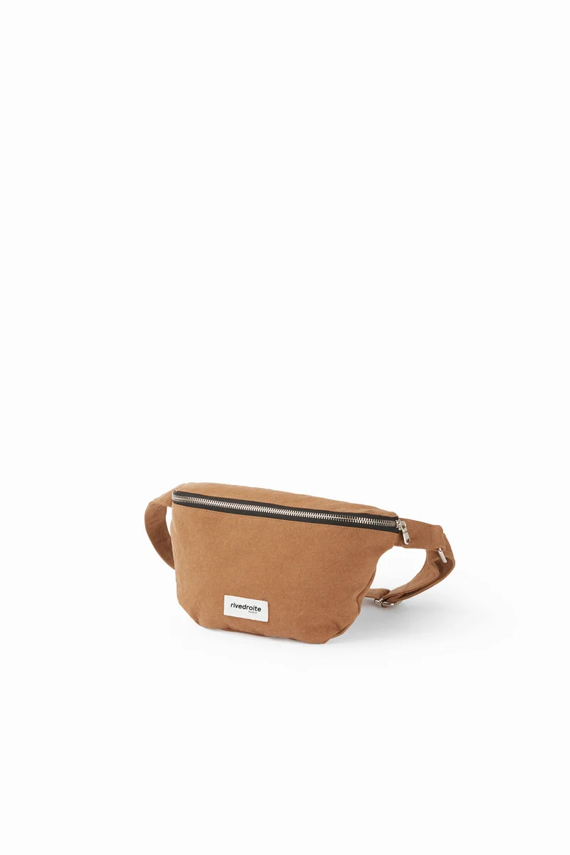 Custine le sac banane - Coton recyclé Camel