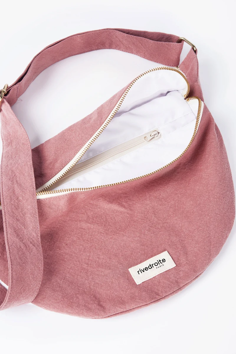 Custine XL le sac banane - Coton recyclé Bois de Rose