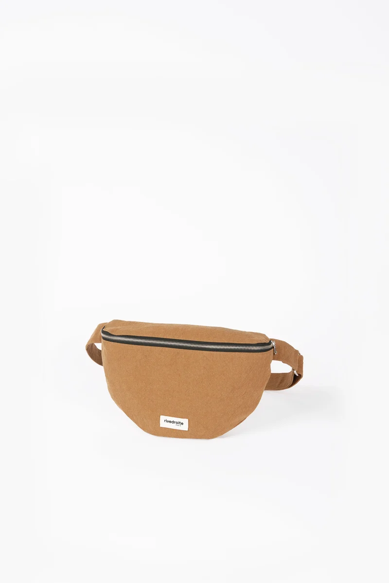 Custine XL le sac banane - Coton recyclé Camel