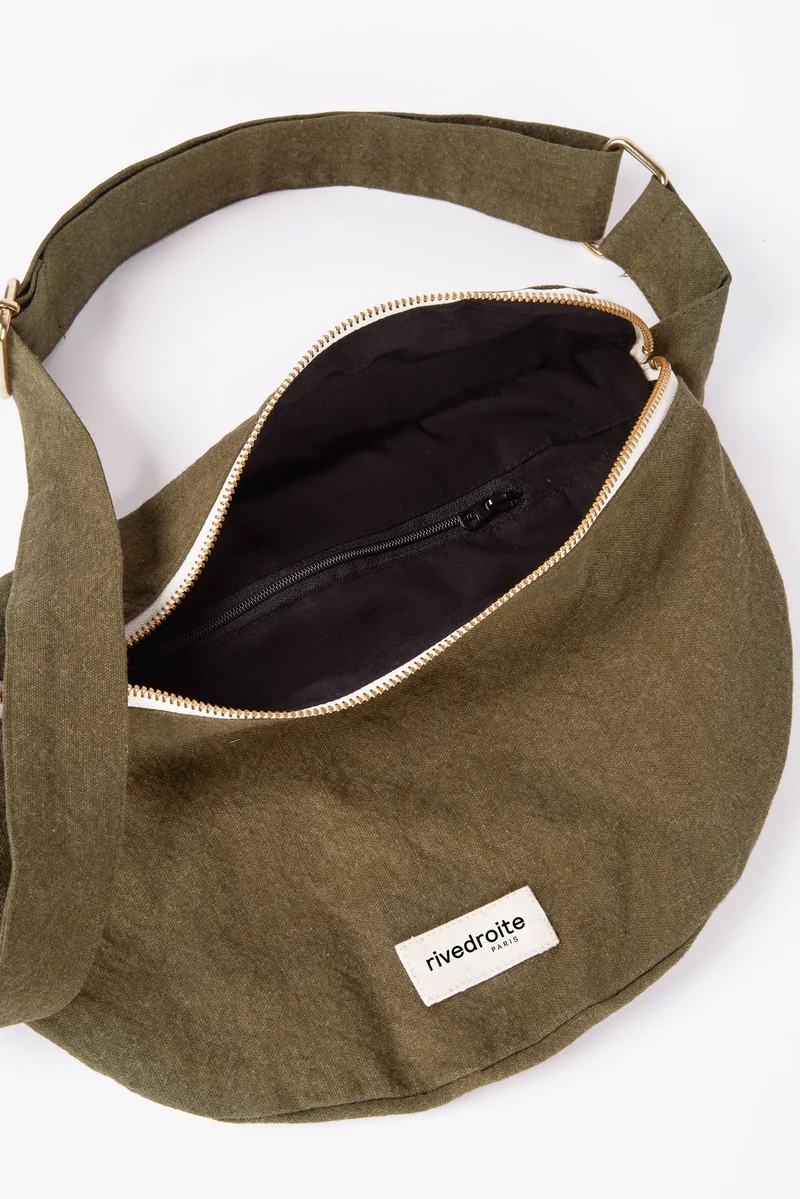 Custine XL le sac banane - Coton recyclé Kaki