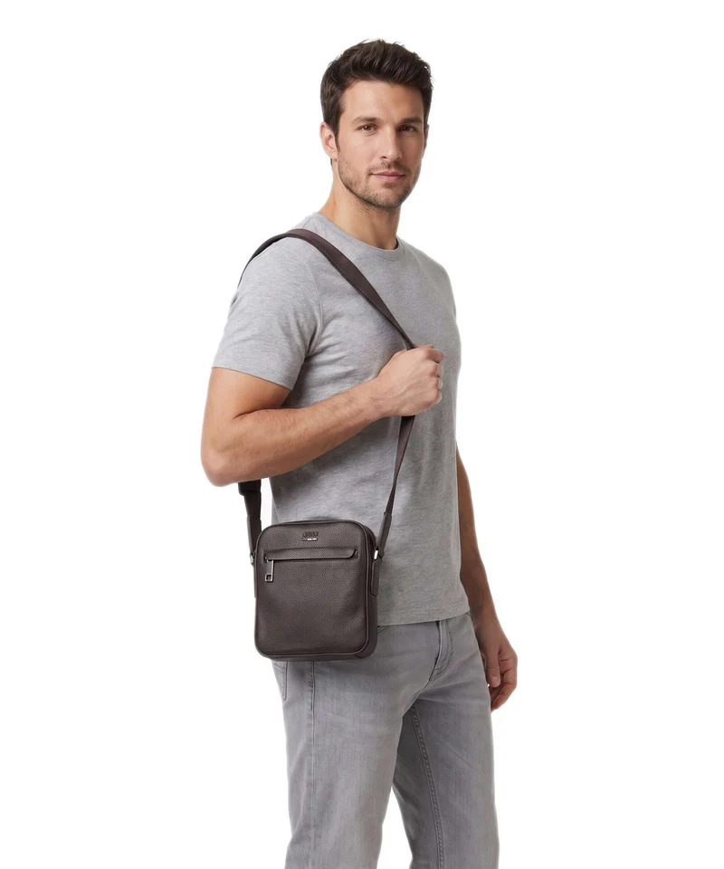 BOSS Ray Sac bandoulière dark brown