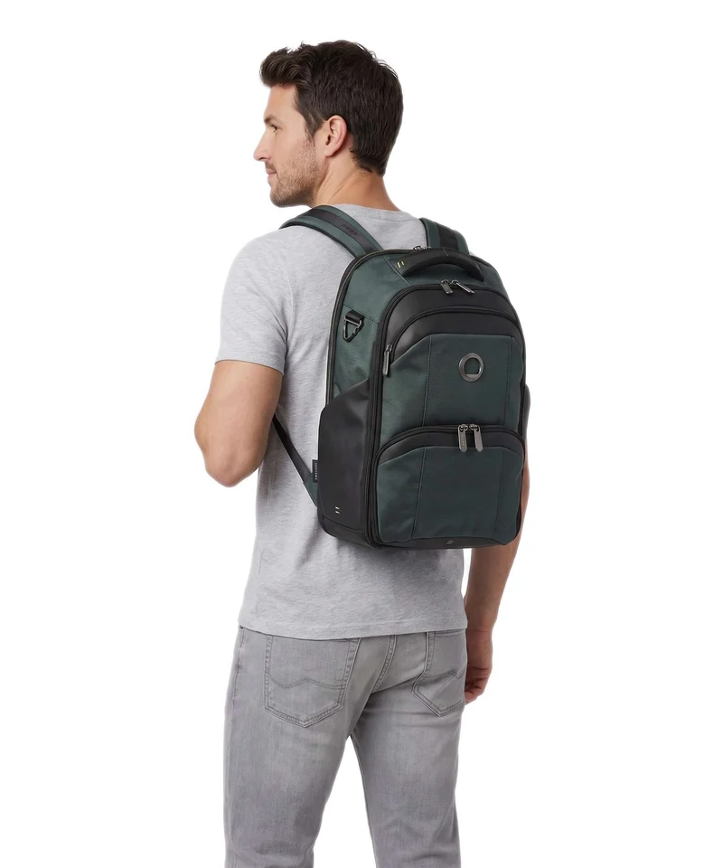 Delsey Paris DLC Pro Sac à dos d'ordinateur olive