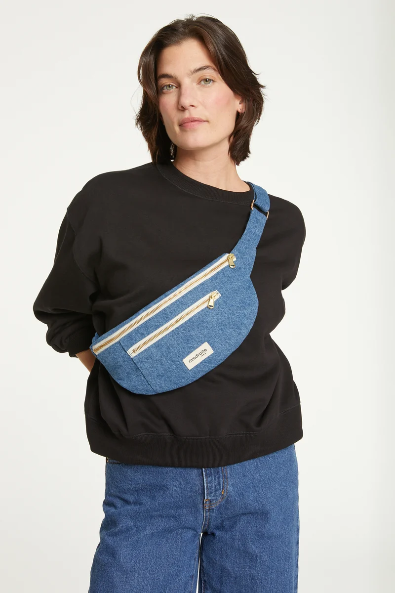 Orsel le sac banane - Denim Clair recyclé
