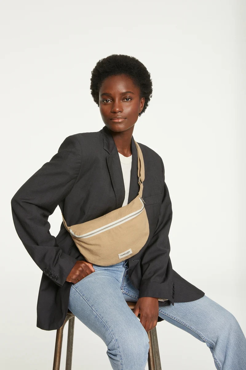 Custine le sac banane - Coton recyclé Beige
