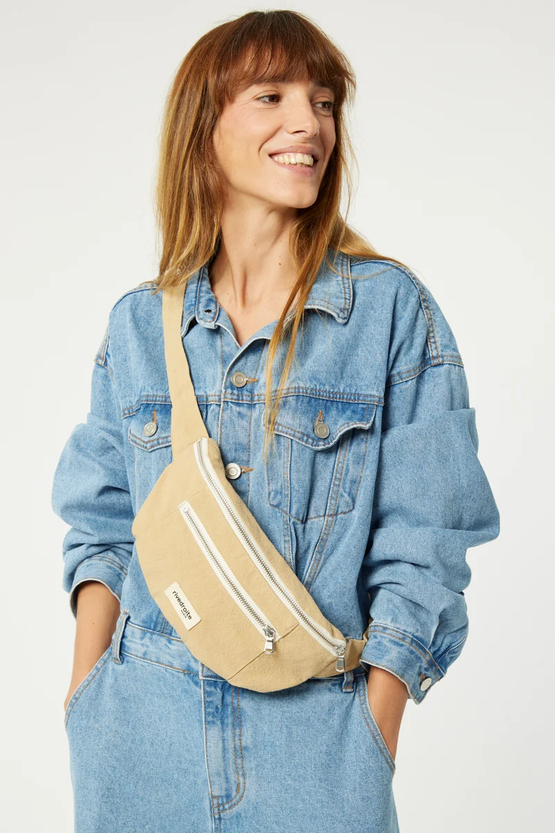 Orsel le sac banane - Coton recyclé Beige Sable