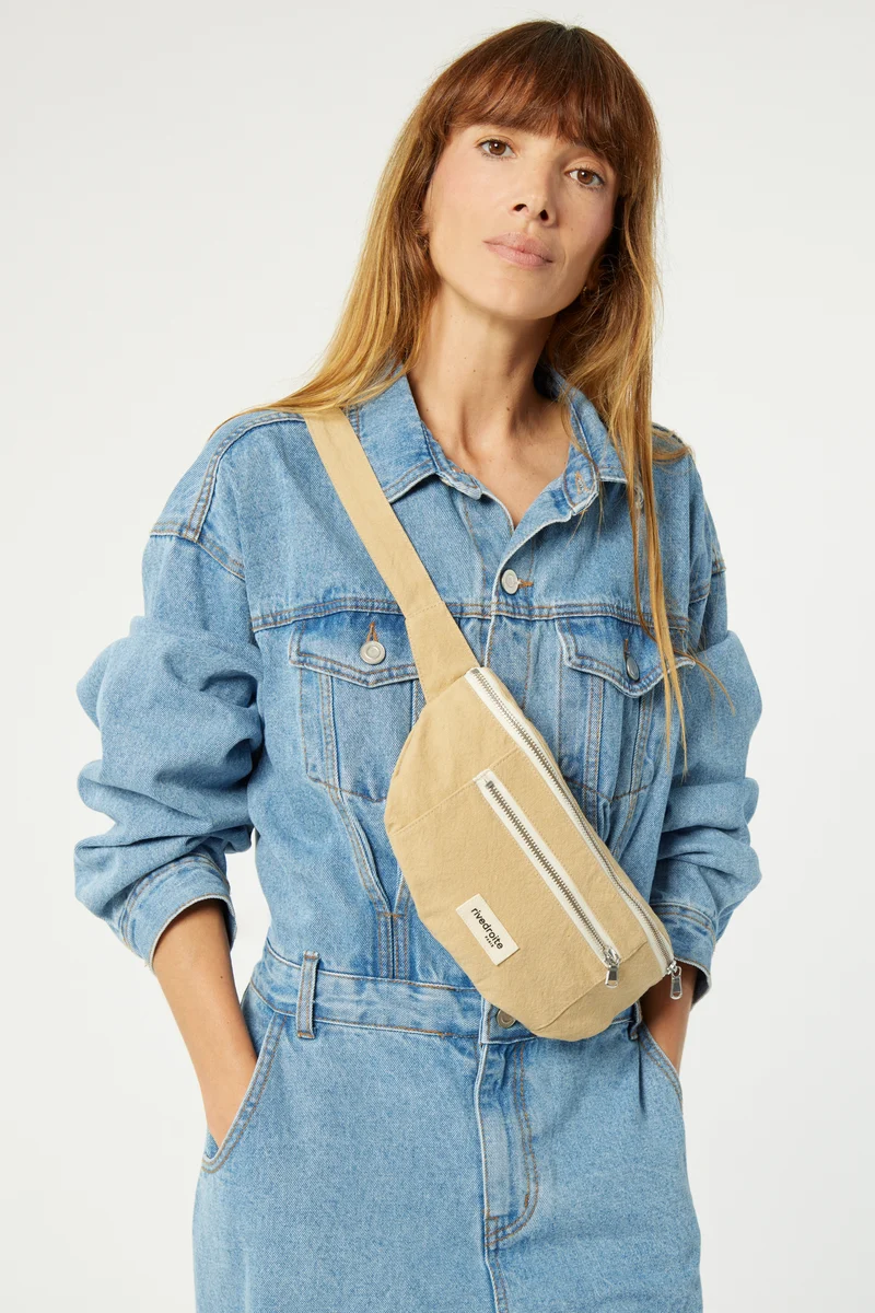 Orsel le sac banane - Coton recyclé Beige Sable