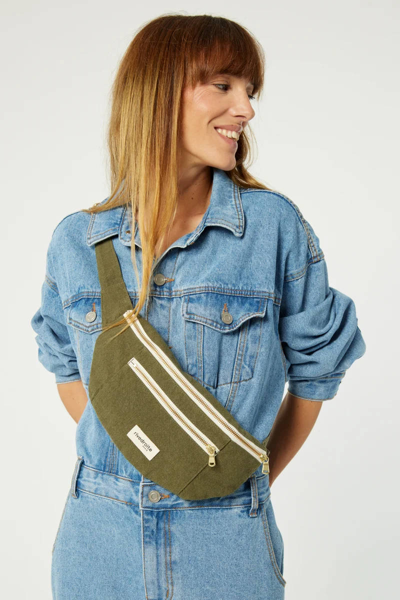 Orsel le sac banane - Coton recyclé Kaki